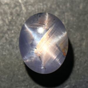 1円〜!!〔天然スターサファイア3.285ct〕j ◎約8.9×6.9mm ルース 裸石 宝石 star sapphire corundum コランダム DE4/DI9 テEA0 w4す28