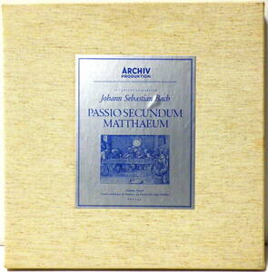 独盤 ARCHIV リヒター マタイ受難曲 長岡鉄男 4LP RICHTER J.S BACH PASSION SECUNDUM MATTTHAEUM 198 009/12 MADE IN GERMANY