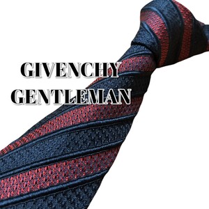 ★GIVENCHY GENTLEMAN★　レッド系　ストライプ　イタリア製　321-3