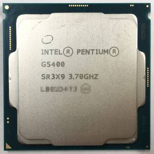 Intel製 CPU PENTIUM G5400 ×1枚 SR3X9 3.70GHz 2コア ソケット FCLGA1151 デスクトップ用 BIOS起動確認済 中古品【送料無料】