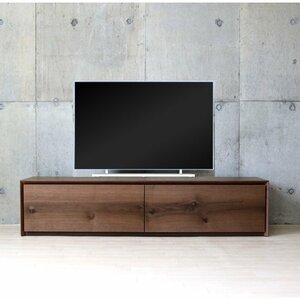 Mono テレビボード 160 テレビ台 ウォールナット節あり 北欧 シンプル ガラス おしゃれ ナチュラル 和モダン 天然木 ダークブラウン 高級