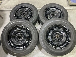 鉄ホイール付(WS6D005)スチール 14ｘ5.5J 4穴 100 + BRIDGESTONE ECOPIA EP150 175/70R14 84S 2023年 夏タイヤ 送料無料