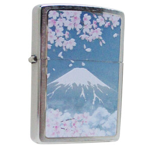 ジッポー オイルライター USA Zippo 和柄シリーズ 富士と桜 CP-KE＆ギフトボックスセット（オイル＋フリント+BOX）