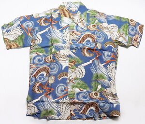 Warehouse (ウエアハウス) LAND OF ALOHA / HAWAIIAN SHIRT - TAKA - / アロハシャツ 鷹×龍 未使用品 ネイビー size S /ハワイアンシャツ