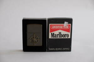 【未着火】ZIPPO Marlboro マルボロ コンパス アドベン チャーチーム メタル張り　1996