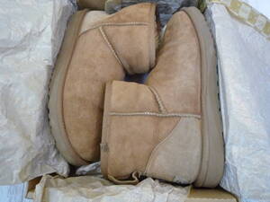 靴126-194♪【送料未定】UGG 5854 W CLASSIC MINI ムートンブーツ US8 25㎝