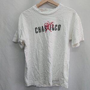 ◇ ⊂ CHARI&CO? チャリアンドコー 綿 半袖 Tシャツ サイズS ホワイト系 メンズ E