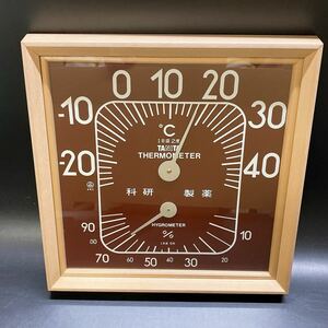 現状品 TANITA タニタ 温湿度計 THERMOMETER 温度計 湿度計 レトロ アナログ HYGRMOMETER 稀少 レア 中古 約30×30cm 5485