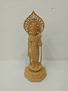 仏像　聖観音菩薩　柘植　美品