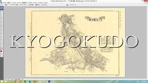 ◆明治３７年(1904)◆東京十五区分地図◆下谷区全図（現：台東区）◆スキャニング画像データ◆古地図ＣＤ◆送料無料◆