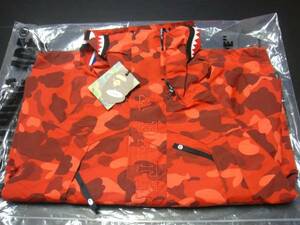 正規 新品 17SS A BATHING APE COLOR CAMO SHARK SNOWBOARD JACKET レッド L ベイプ カラー カモ シャーク スノーボード ジャケット エイプ