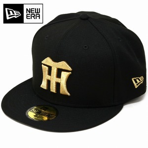 [ 7 5/8 ]阪神タイガース キャップ 応援 日本球団 NEWERA ニューエラ 5950 59FIFTY フラットバイザー 黒 13562218 ブラック 