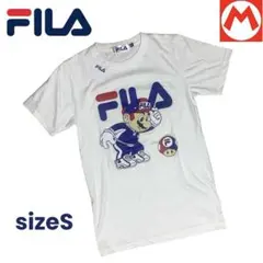 希少 新品未使用 FILA フィラ × マリオ キノコ Tシャツ Sサイズ