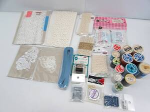 未使用保管品 裁縫 ミシン糸 糸 レース 手芸用品 おまとめセット