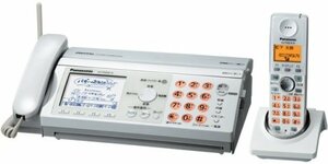 【中古】 パナソニック おたっくす デジタルコードレスFAX 子機1台付き ホワイト KX-PW606DL-W