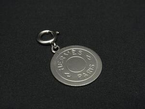 1円 ■美品■ HERMES エルメス セリエ ネックレストップ ペンダントトップ キーホルダー チャーム アクセサリー シルバー系 FI5340