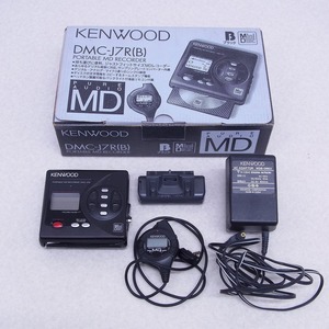 ▽ケンウッド KENWOOD ポータブルMDレコーダー DMC-J7R(B) ブラック 箱付 ジャンク【GM；TS0DP00671