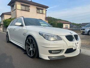 BMW 5シリーズツーリング エナジーモータースポーツコンプリートカー★M6用ホイール★修復歴なし★車検7年2月★PU25後期★第3者機関鑑定済