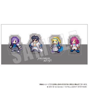 【新品/公式】ファイアーエムブレム 風花雪月 クリアクリップ4個セット 灰狼の学級 公式グッズ colleize