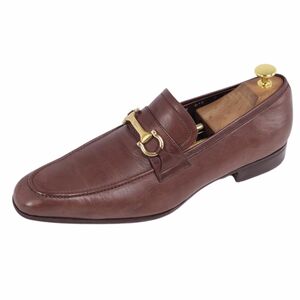 サルヴァトーレ フェラガモ Salvatore Ferragamo ローファー ビジネスシューズ ガンチーニ金具 革靴 メンズ 8EEブラウン cg12dl-rm05e26517