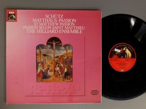 ●独LP HILLIARD ENSEMBLE-PAUL HILLIER/HENNRICH SCHUTZ-MATTHAUS-PASSION●