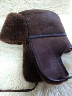 超防寒帽子　ロシア製　羊皮