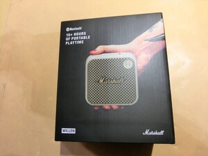 T【ケ6-45】【60サイズ】▲未開封/Marshall マーシャル/Willen ワイヤレスポータブル防水スピーカー クリーム