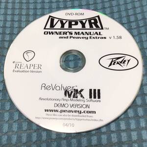 送料無料 未使用 Peavey Vypyr ギターアンプ オーナーズマニュアル DVD-ROM