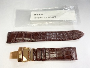 L0GG016P9 SEIKO ブライツ 20mm 純正革ベルト クロコダイル ブラウン SAGA252/8B63-0AL0用 ネコポス送料無料