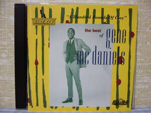 【CD】GENE McDANIELS / THE BEST OF～A Hundred Pounds Of Clay　ジーン・マクダニエルズ　初Stereo音源多数収録