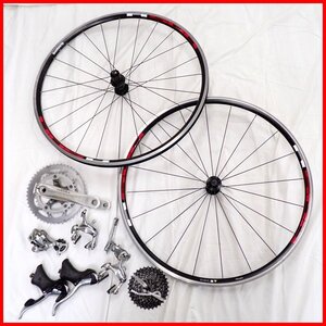 ★SHIMANO/シマノ ティアグラ 4500グループ + WH-R501 ホイールセット/クランク/キャリパーブレーキ 他/ロングゲージ/自転車&1029005476