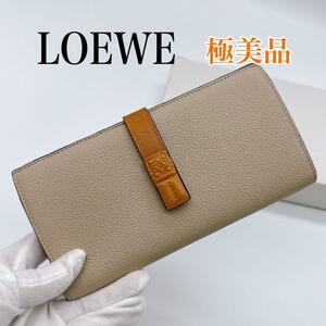 ロエベ 長財布 バーティカルウォレット ラージ レザー LOEWE 美品