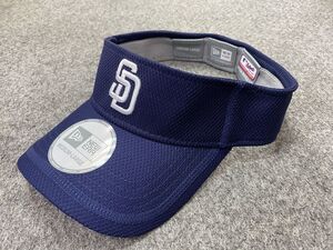 M/L ニューエラ NEWERA サンディエゴ パドレス SD PADRES 紺 サンバイザー VISOR 公式 MLB メジャー 紫外線カット USA正規品 Clubhouse