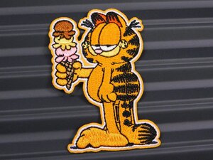 ◆送料\110◆【GARFIELD・ガーフィールド③】※《アイロン刺繍ワッペン》　アメリカン雑貨　刺繍ワッペン　アイロンワッペン