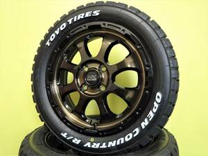 S3816 新品 マッドクロス グレイス 4.5J ブロンズクリア 165/60R15 オープンカントリー R/T ホワイトレター ハスラー キャスト デリカ D2