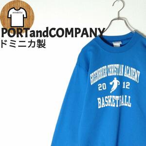 【PORTandCOMPANY スウェット S 太アーム 裏地起毛 A576　長袖　ロングスリーブ