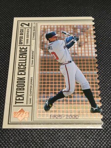 1999 UD TEXTBOOK EXCELLENCE 1925/2000 CHIPPER JONES チッパー・ジョーンズ