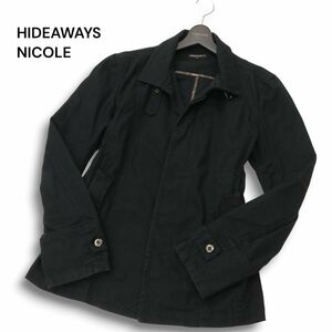 HIDEAWAYS NICOLE ハイダウェイ ニコル 通年 ジャケット ブルゾン Sz.48　メンズ 黒　C4T07400_8#O