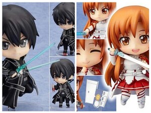 新品　未開封 ねんどろいど　295 キリト　&　283 アスナ　2体セット　SAO ソードアート・オンライン　グッドスマイルカンパニー