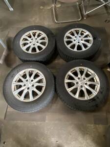 22年製 溝アリスタッドレス DUNLOP WINTERMAXX03 215 65 16 6.5J 39 WEDS JOKER アルファード ヴェルファイア C-HR カローラクロス等