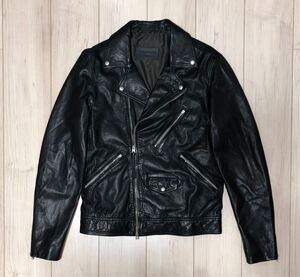 ALLSAINTS HOLT BIKER ML009P S オールセインツ レザー バイカージャケット ブラック 黒 本革 ダブル ライダースジャケット ALL SAINTS