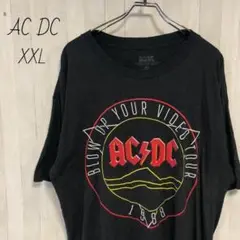 ACDC☆バンド　Tシャツ 半袖　ブラック　黒　ビッグサイズ　ビッグシルエット