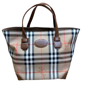 BURBERRY バーバリー ノヴァチェック チェック柄 ブラウン レディースバッグ um ABF