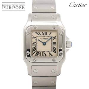 カルティエ Cartier サントスガルベSM W20056D6 レディース 腕時計 アイボリー クォーツ ウォッチ Santos Galbee 90255986