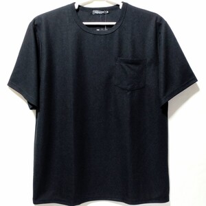 特価/未使用【サイズ=5L(4XL)】吸水速乾/ポケット付き/メンズ/半袖/ドライ/Tシャツ/胸囲=116～124cm/black