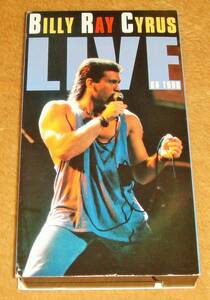 輸入廃盤VHS◆BILLY RAY CYRUS／LIVE ON TOUR（440-085 955-3） ビリー・レイ・サイラス、「Some Gave All」全曲収録、カントリー・ロック