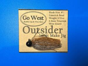 GoWest 【Outsider】スモラバ (3/32oz ・0.4mm チタンガード) Color:Crawdad Brown & Natural Smoke-24