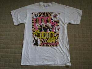 USA製 ビンテージ ８０S ９０S THE DEL RUBIO TRIPLETS 白 Tシャツ XL バンドT VINTAGE ５０S ガールズ 新品 DEADSTOCK デッドストック