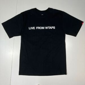 【3】 美USED WTAPS 17SS LFW Logo Print Tee Black ダブルタップス ロゴ プリント Tシャツ ブラック F1029