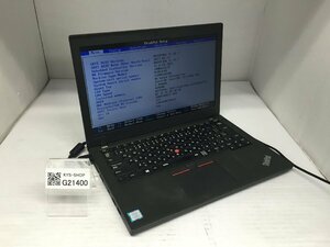 ジャンク/ LENOVO 20HMA1G5JP ThinkPad X270 Intel Core i3-7100U メモリ4.1GB NVME256.06GB 【G21400】